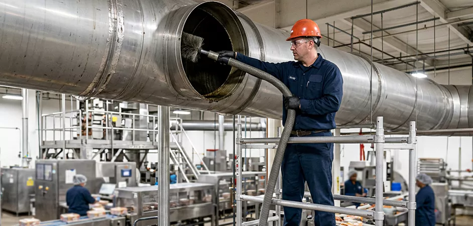 Food Processing Facility Duct Cleaning in Laredo